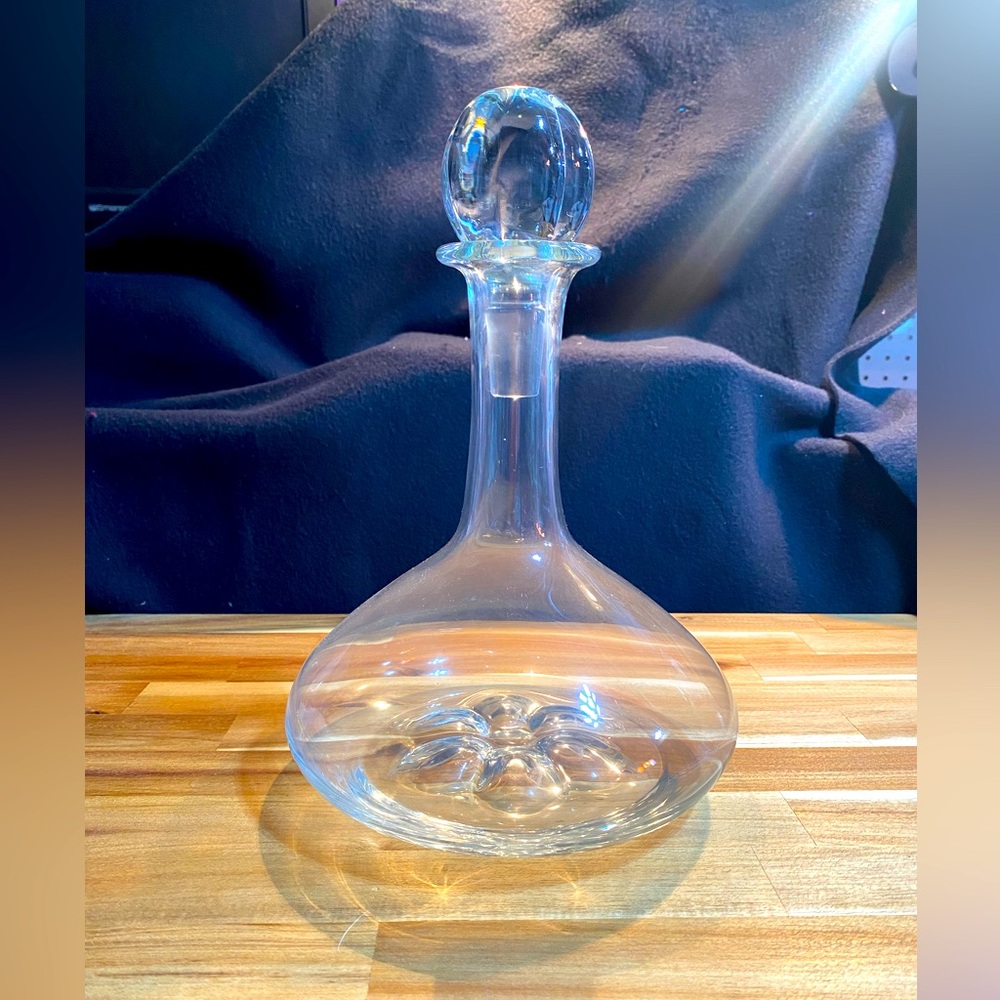 MCM Orrefors Of Sweden Ships Decanter Designed By Nils Landberg
